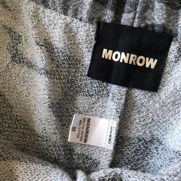 MONROW Camouflage Gray Drawstring Sweatpants Sz M - Picture 3 of 5